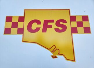 Haystack burns at Reeves Plains